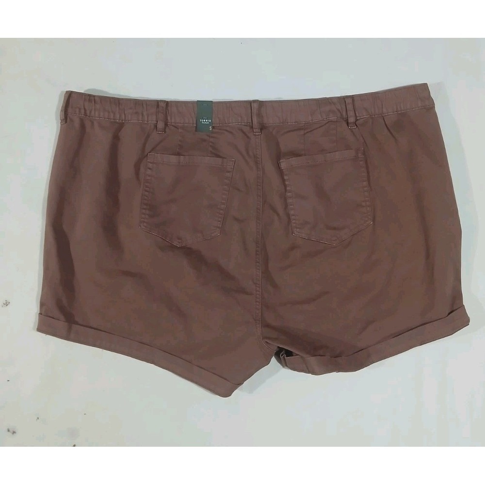 New Torrid 3.5" Pull On Weekend Stretch Twill Cargo Shorts Size 5 5X 28 Pull On - Picture 7 of 9